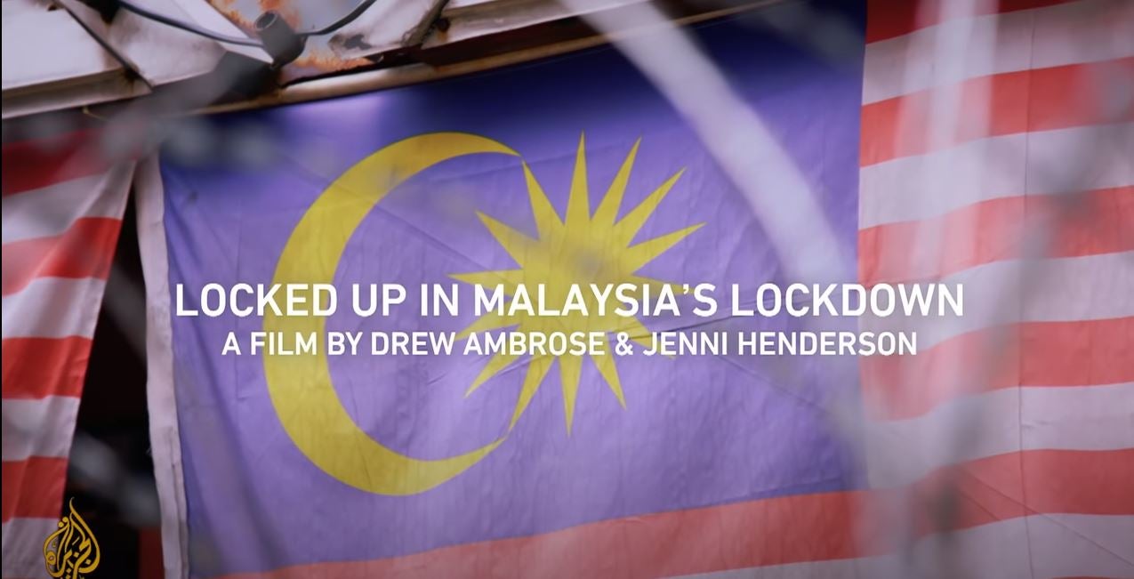 Screenshot from Al Jazeera's Locked Up in Malaysia's Lockdown | 101 East
