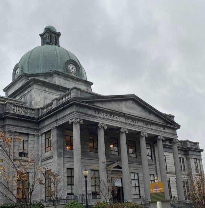 Exterior of a courthouse