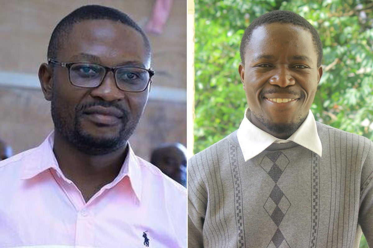 Parfait Muhani (à gauche) et  Ghislain Muhiwa