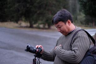 A man taking a photo 