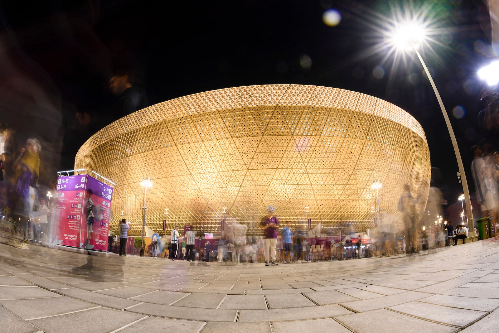 Lusail Stadium in Lusail, Qatar, where the final match of the 2022 World Cup will be played on December 18, 2022. 