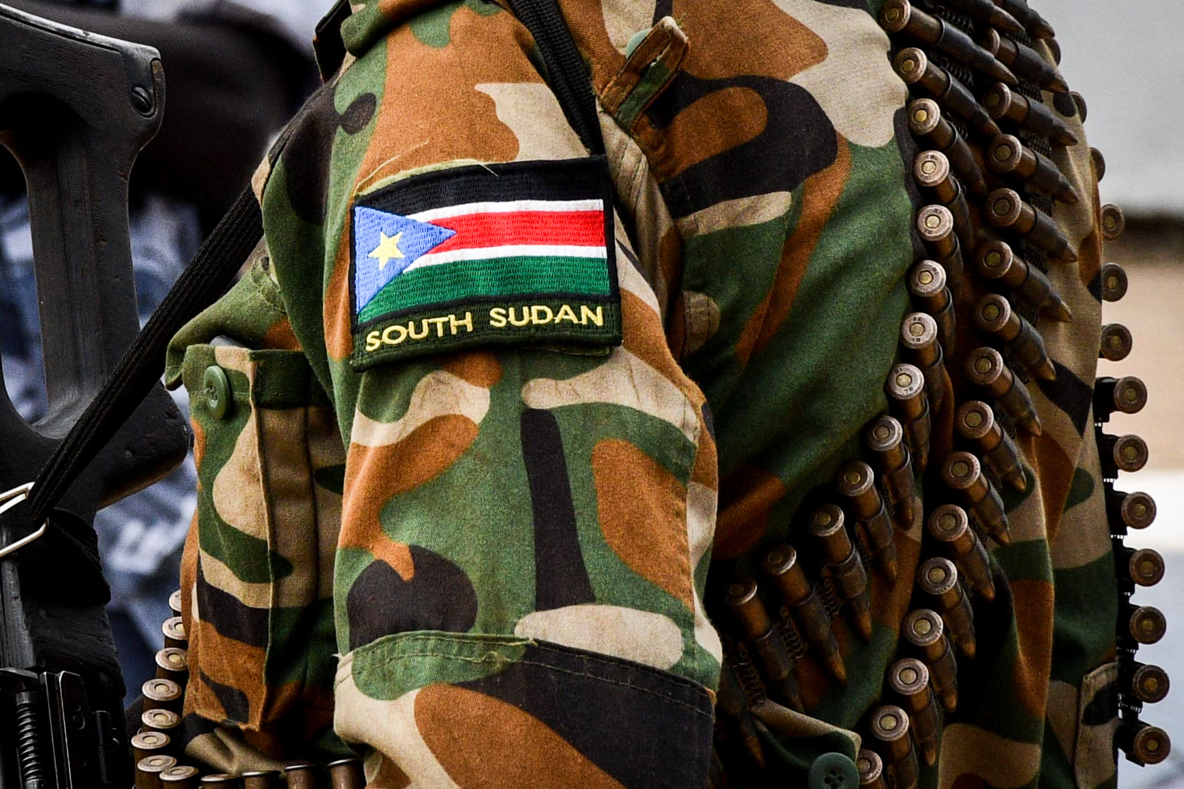 A guard of South Sudan People's Defence Forces (SSPDF) in Malakal, November 21, 2022.
