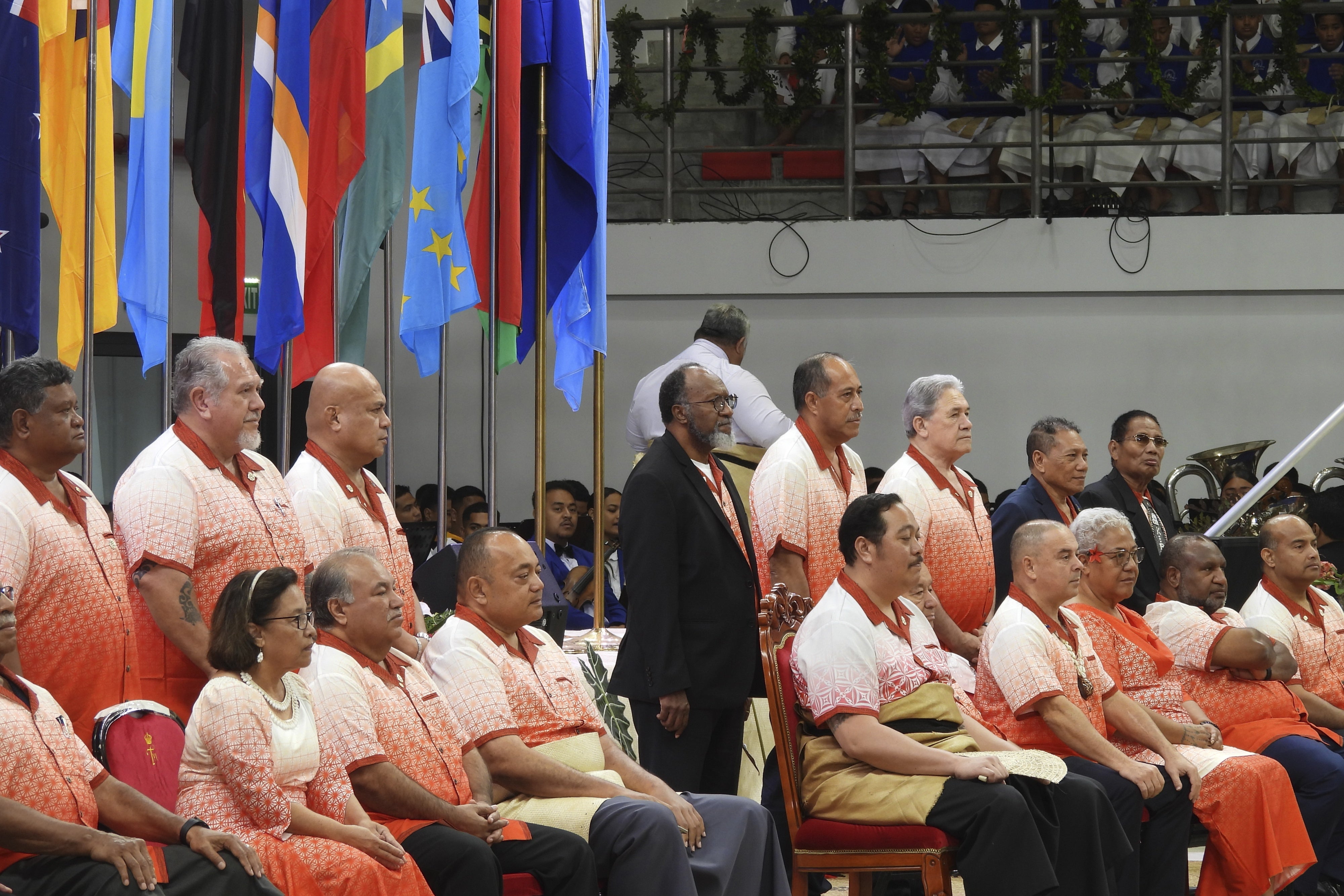 Leaders assemble at the 2024 Pacific Islands Forum in Nuku'alofa, Tonga, August 26, 2024.