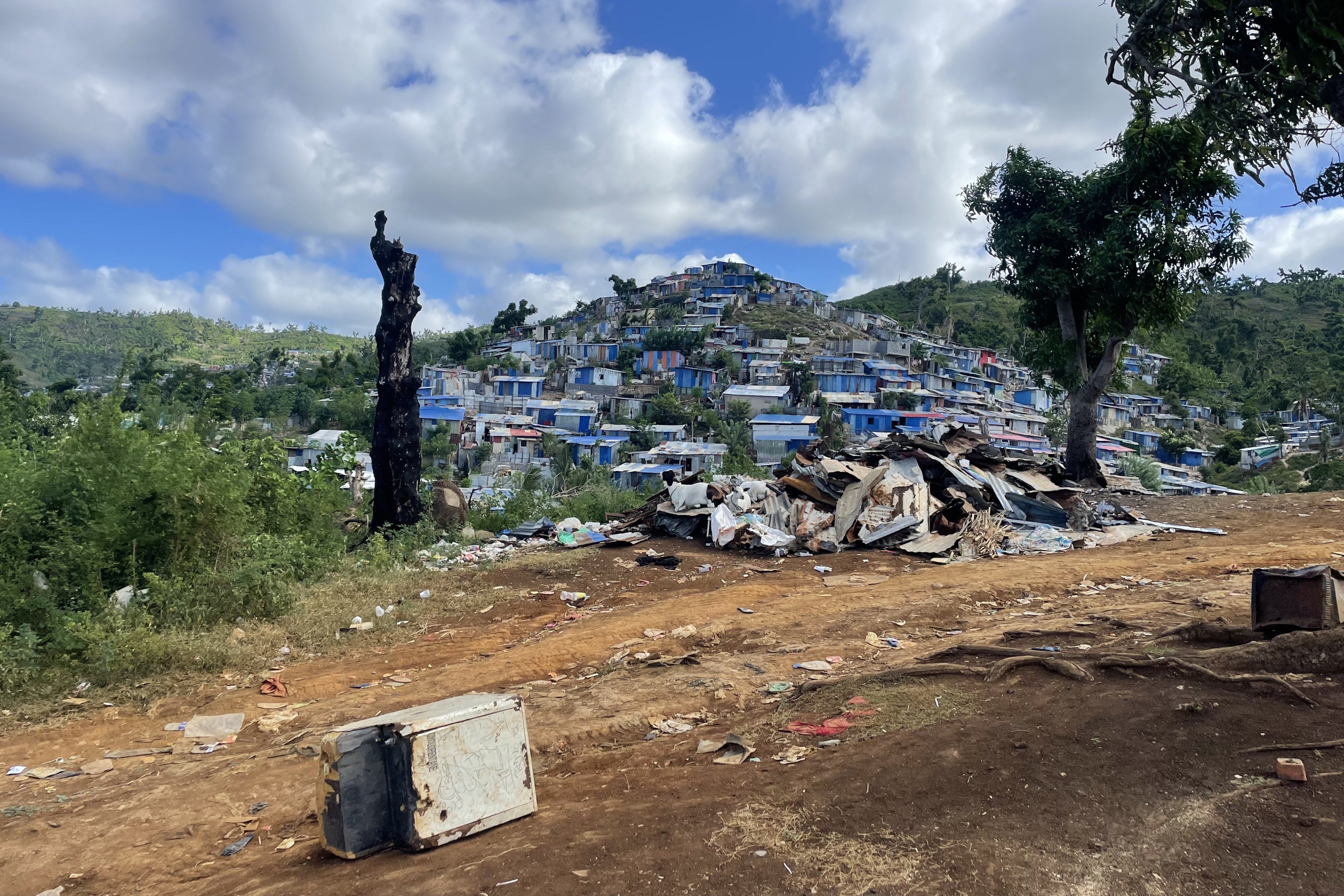Informal settlements in Kaweni, Mamoudzou, Mayotte, May 13, 2025.
