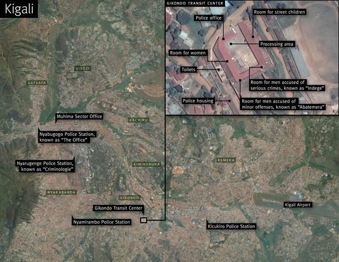 Satellite image of Gikondo Transit Center Kigali