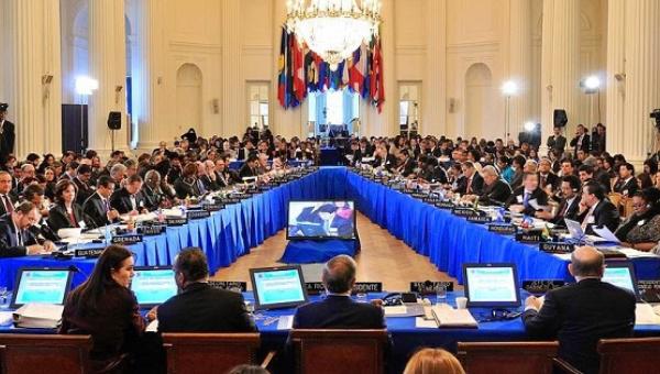Venezuelan Foreign Minister Delcy Rodríguez addressed the Organization of American States Permanent Council on Thursday, May 5, 2016.
