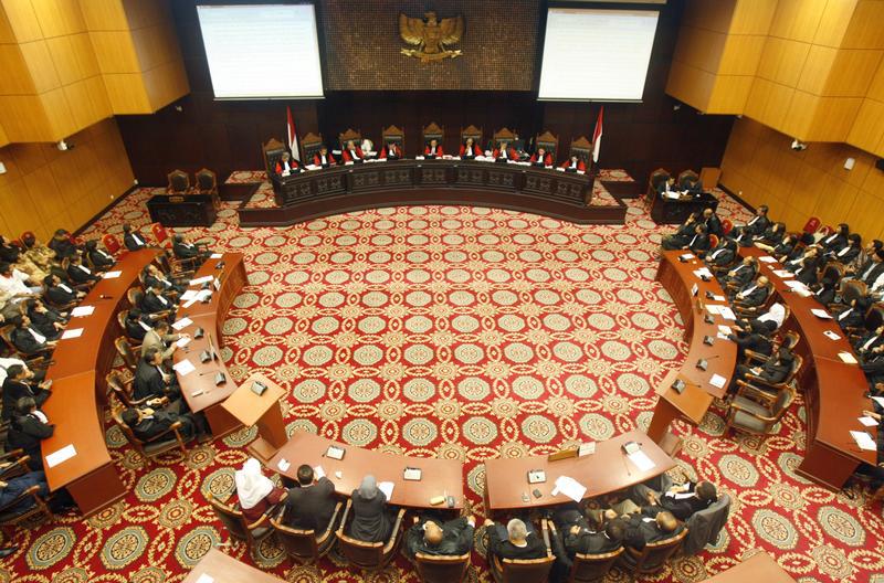 Indonesia's Constitutional Court is seen during a hearing in Jakarta August 12, 2009.