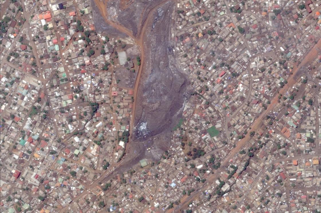 English: The Dar-Es-Salam neighborhood in Conakry on May 22, 2019.