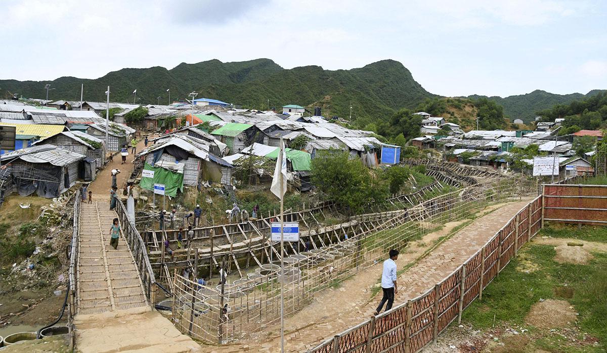 A refugee camp for Rohingya in Cox's Bazar, Bangladesh, August 21, 2019.