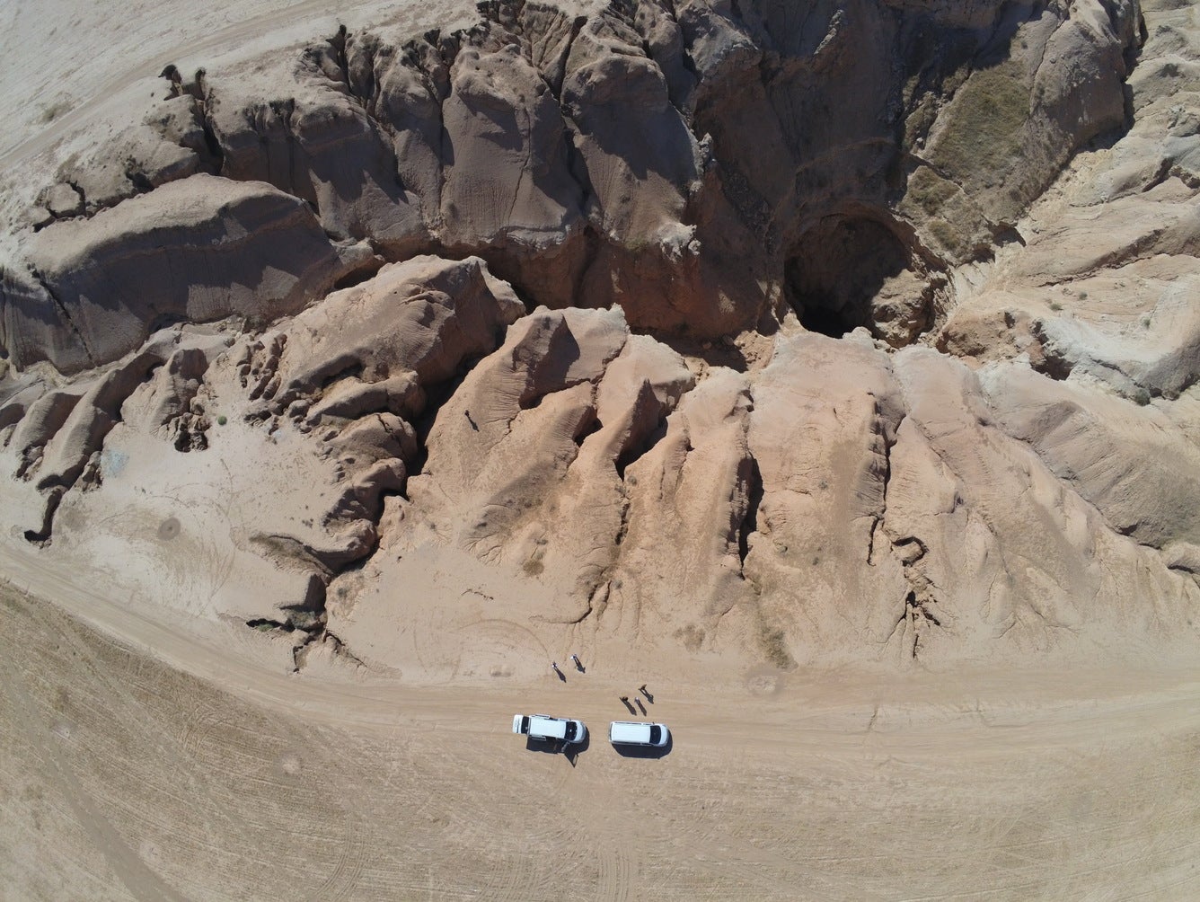 Al-Hota gorge in northwest Syria, where ISIS dumped bodies.