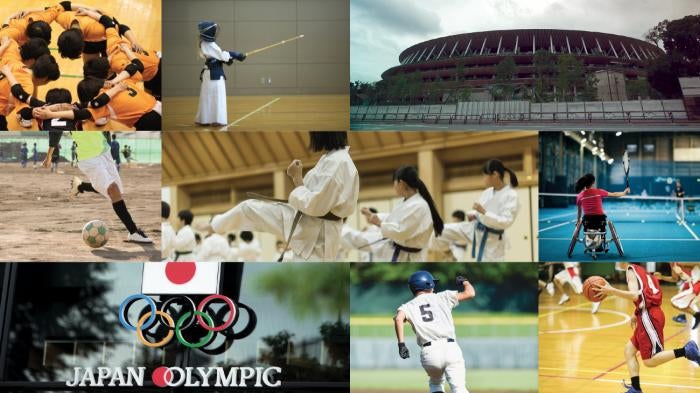 Photos de jeunes athlètes au Japon, pays qui accueillera en juillet 2022 les Jeux olympiques et paralympiques, notamment au Stade olympique de Tokyo (photo du haut, à droite). Un rapport publié par Human Rights Watch en juillet 2021 décrit les abus subis par de nombreux jeunes athlètes au Japon.