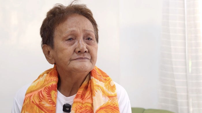 Clarita Alia, who lost four of her sons to the so-called Davao Death Squad, in Cagayan de Oro, Philippines.  