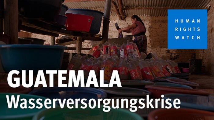 Wasserversorgungskrise Guatemala