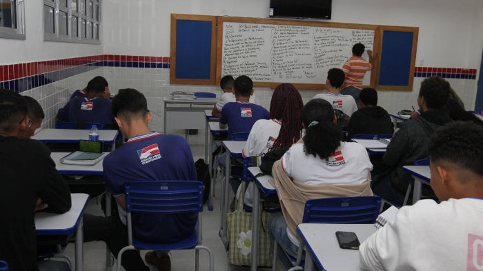 Students in a classroom in a state public school in Lauro de Freitas, Bahia, May 17, 2023. 