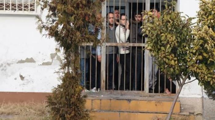 window in the male section 