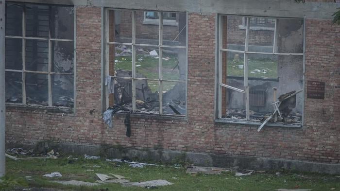 School #1 in Beslan, North Ossetia. 2004.