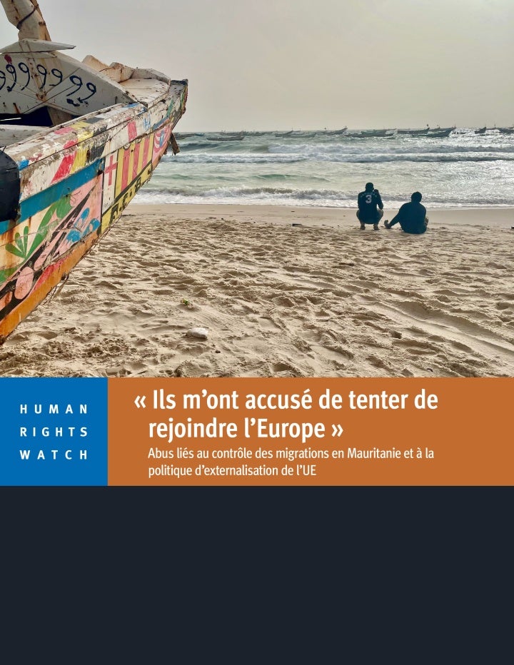 Report cover in French