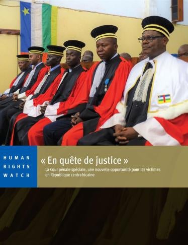 Cover of the CAR report in French