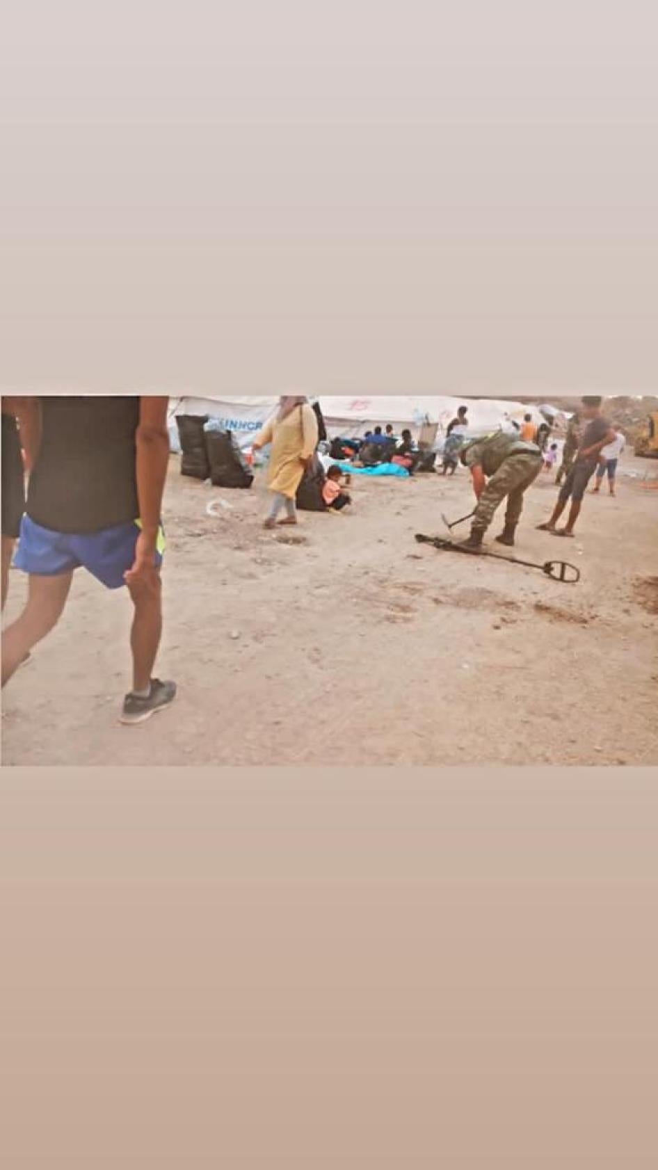 Greek military’s clearance operations in Mavrovouni 