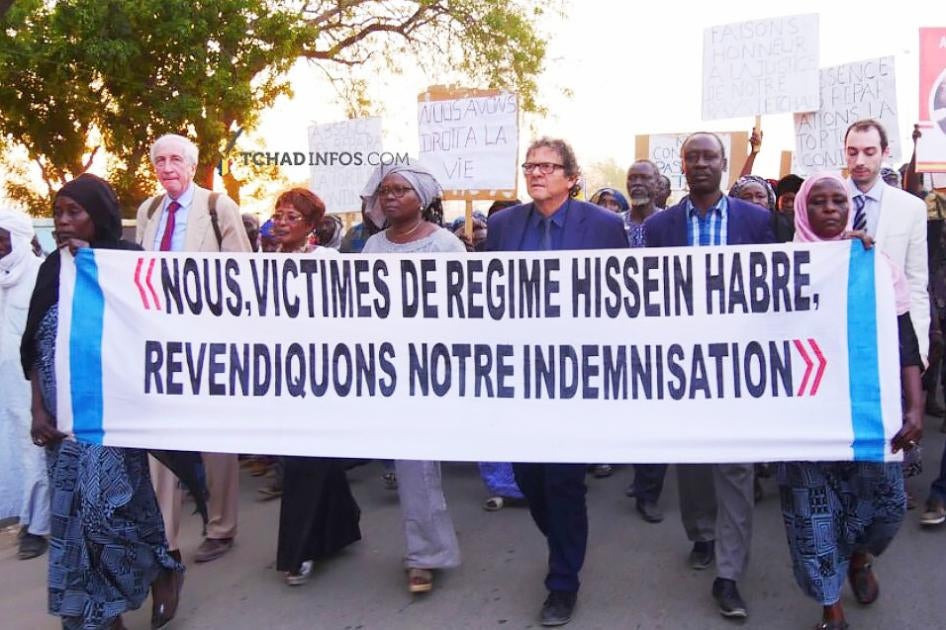 Victims of former Chad dictator Hissène Habré demonstrate reparations