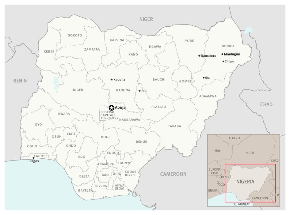 Overview map of the provinces of Nigeria