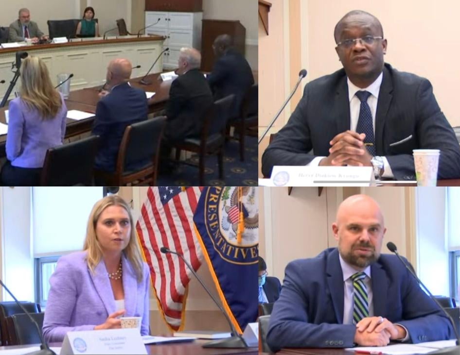 Témoignage d'Ida Sawyer devant la Commission des droits de l'homme Tom Lantos