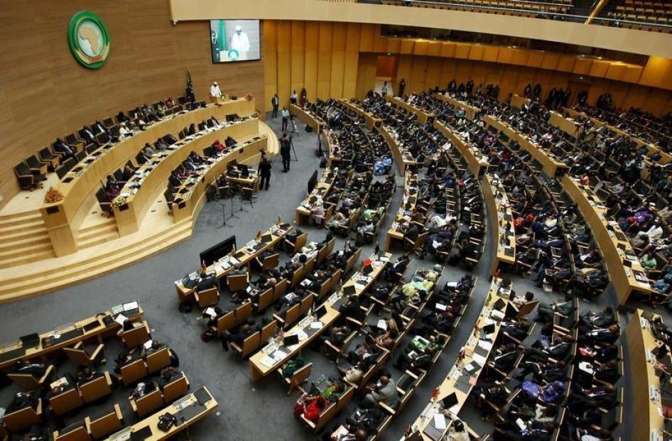 A general view shows delegates during the 26th Ordinary Session of the Assembly of the African Union (AU) at the AU headquarters in Ethiopia's capital Addis Ababa, January 31, 2016.