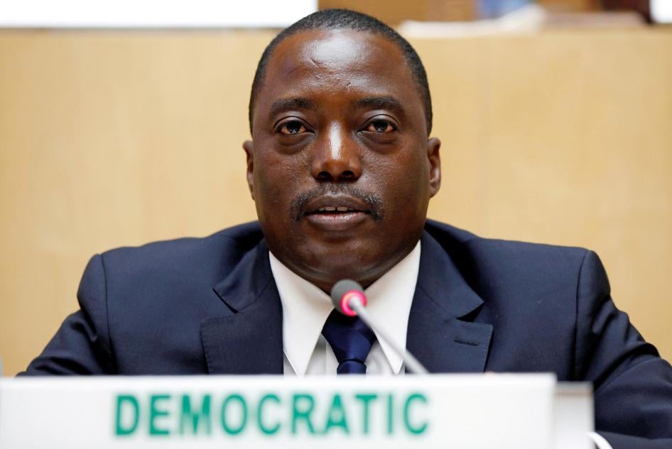 ​Le Président Joseph Kabila au siège de l'Union africaine à Addis Abeba, en Éthiopie, le 24 février 2013. 