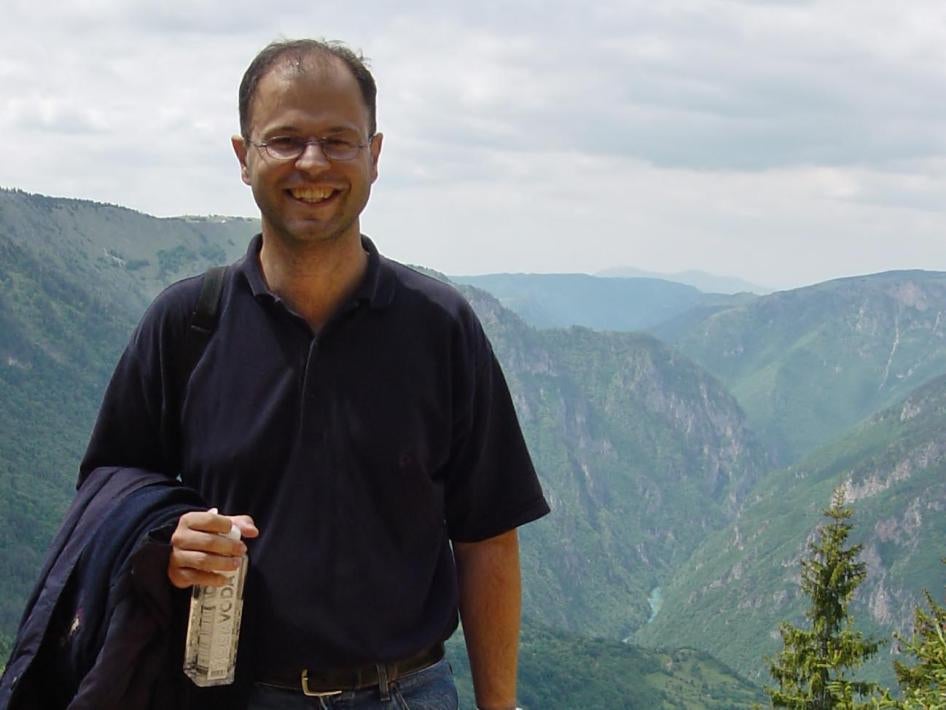 Le journaliste monténégrin Jovo Martinovic. 