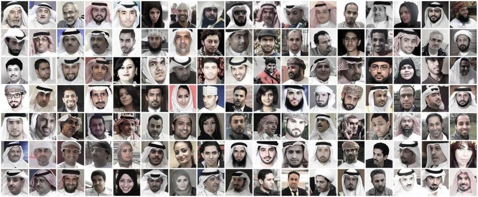 Portraits of online activists in Gulf states. 