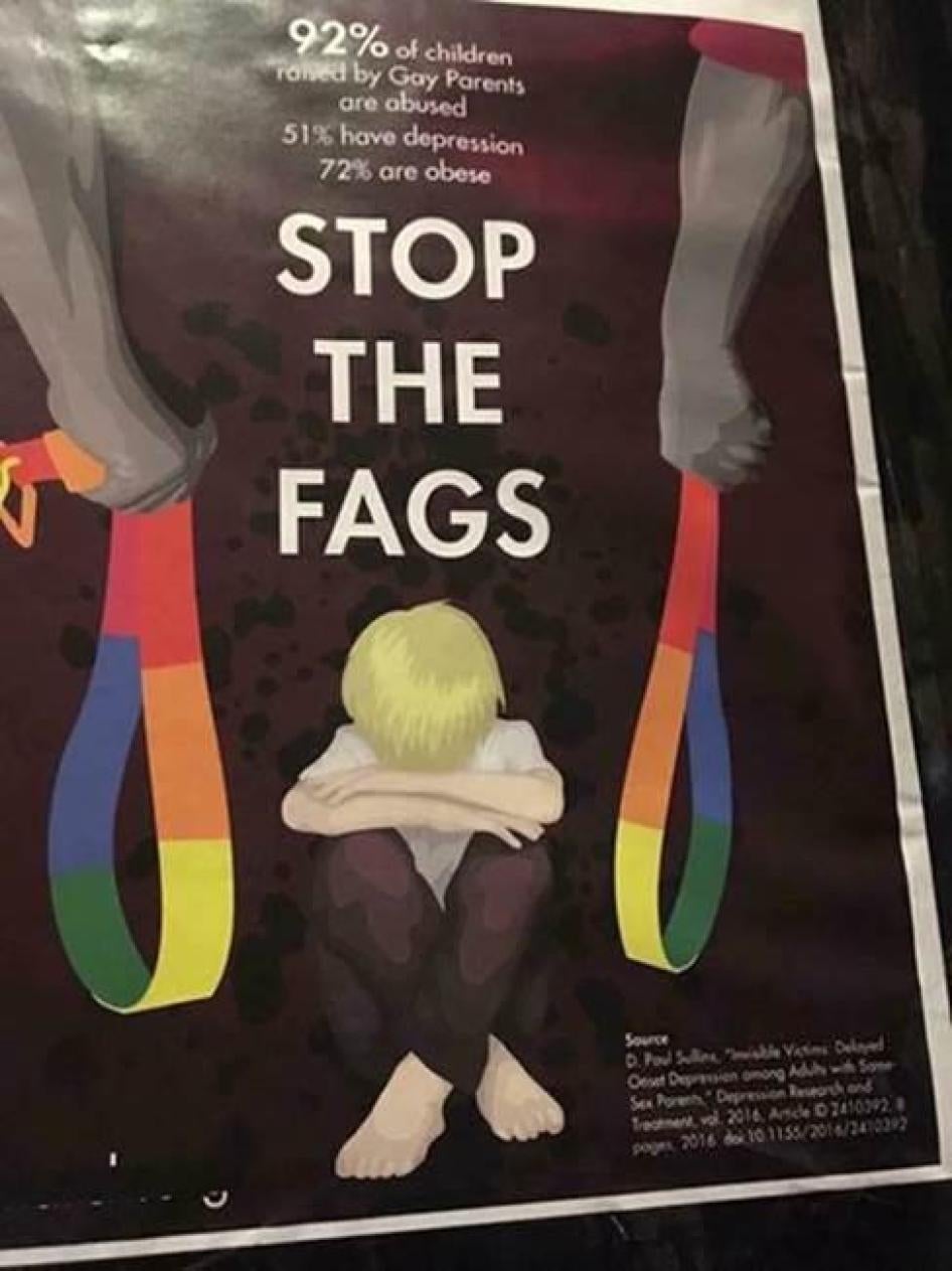 Anti-same-sex marriage poster in Australia.