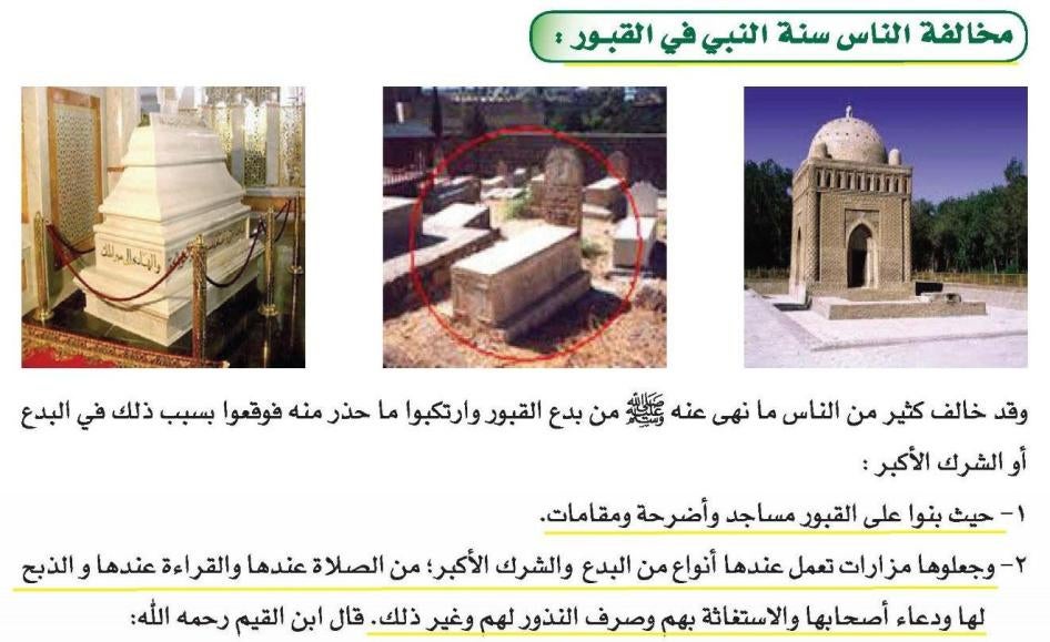 Tawhid, Student Book, Secondary Semester Program, Level Three, 2016-17, p. 104.