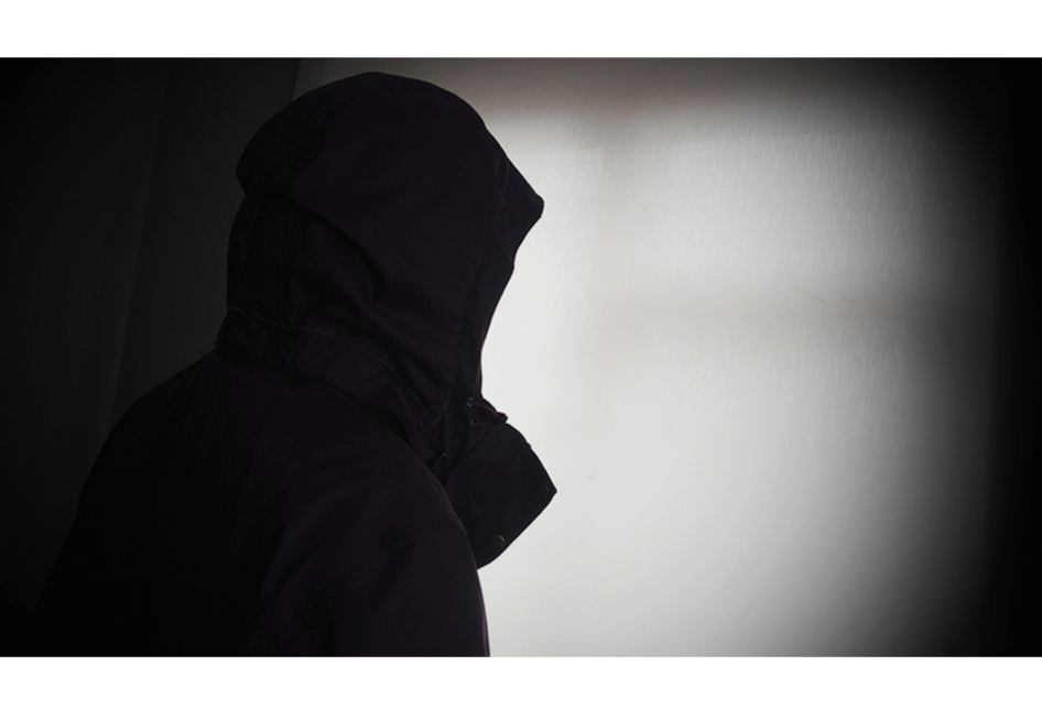 A victim of the purge telling his story in a safe house in central Russia in April 2017.