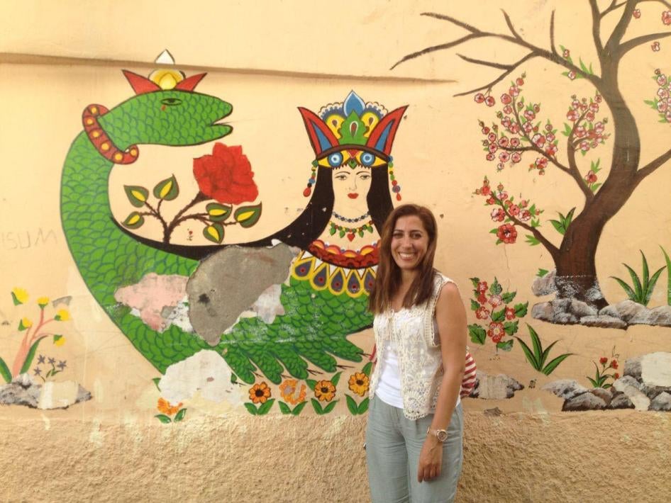 Writer and human rights activist, Nurcan Baysal, pictured in Diyarbakır, Turkey.