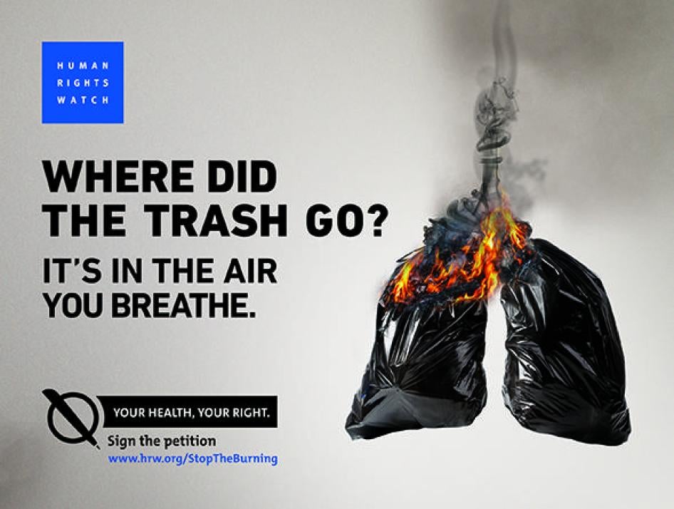 Human Rights Watch launched a public campaign on January 19, 2018, calling for an end to Lebanon’s waste crisis.