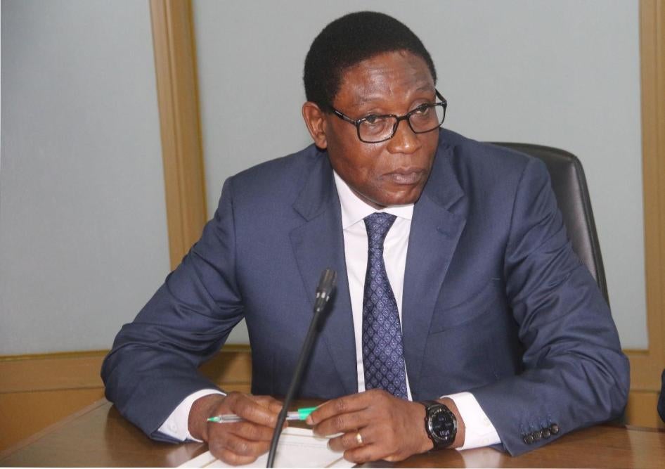 Henri Mova Sakanyi, le vice-Premier ministre congolais et ministre de l’Intérieur et de la Sécurité, à Kinshasa, République démocratique du Congo.