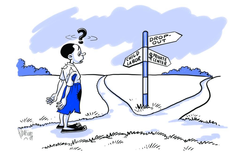 Cartoon for Tanzania Education Report 
