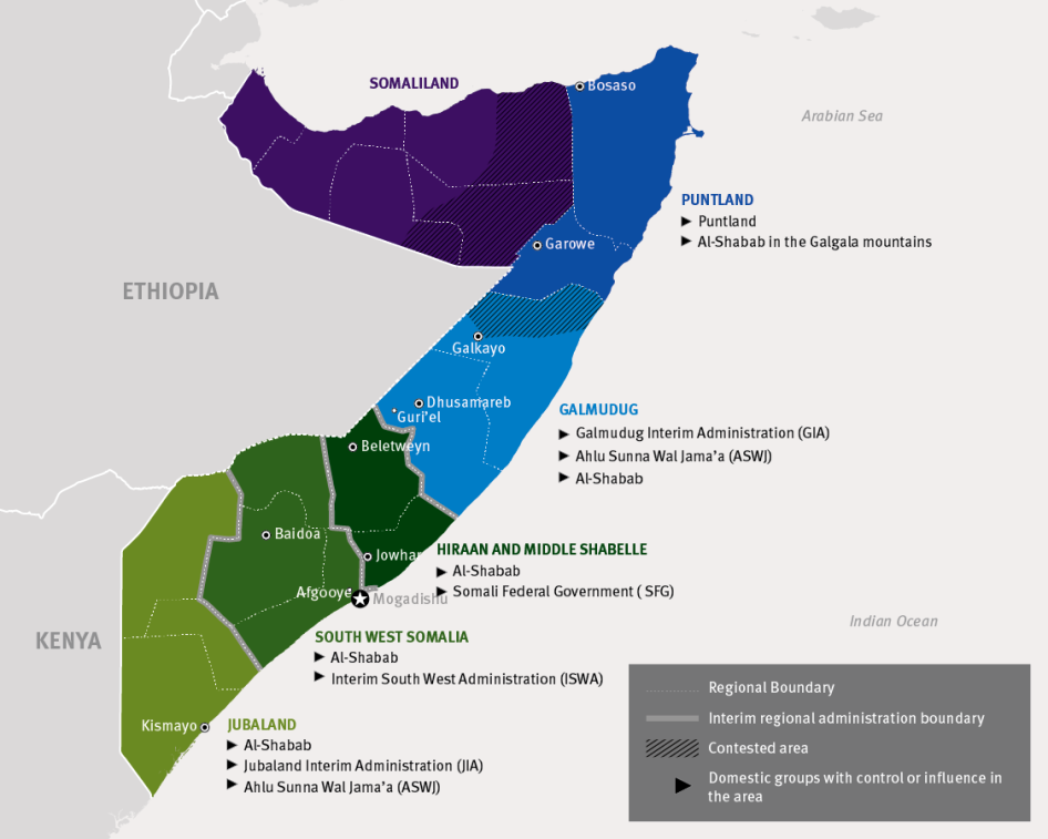 Map of Somalia