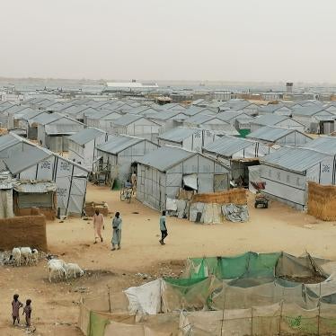 The Bakassi Internally Displaced People's camp in Maiduguri, Nigeria, March 2020. 