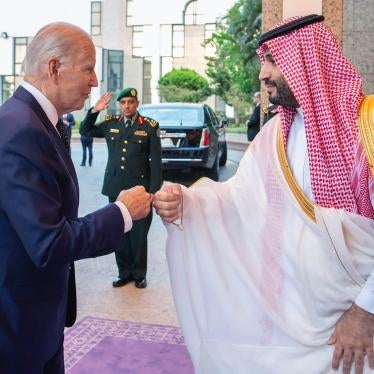 Saudi Crown Prince Mohammed bin Salman, meets President Joe Biden at Al-Salam palace in Jeddah, Saudi Arabia, Friday, July 15, 2022.