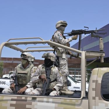 Hundreds of military troops joined Mexico's national guard on patrol following attacks by criminal groups in Tijuana, August 13, 2022.