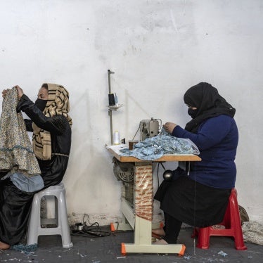 Afghan women work in a sewing workshop in Kabul, Afghanistan, March 6, 2023.