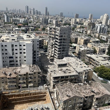 Damage caused by an Iranian missile strike that killed nine civilians, including three children, in the Israeli city of Bat Yam, south of Tel Aviv, on June 15, 2025. Photo taken on July 1, 2025.