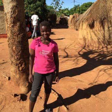 A 15-year-old child bride at Annandale farm, Shamva, in Mashonaland Central Province after participating in a community meeting on ending child marriage.