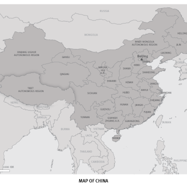 Map of China and Tibet