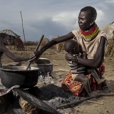 Internally displaced villagers