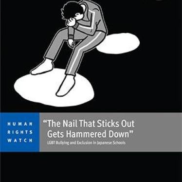 manga drawing by Taiji Utagawa of a transgender man with head down in the dark with three white spots leading into the distance 