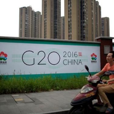 A billboard for the upcoming G20 summit in Hangzhou, China.