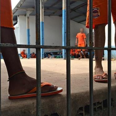 Pátio na Casa de Detenção (Cadet), uma das unidades do Complexo Penitenciário de Pedrinhas.