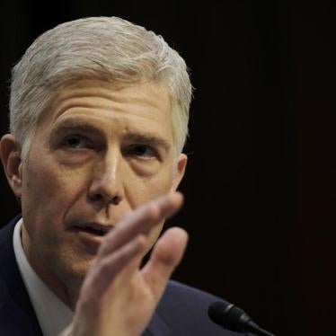 U.S. Supreme Court nominee judge Neil Gorsuch speaks at his Senate Judiciary Committee confirmation hearing on Capitol Hill in Washington, U.S., March 20, 2017.